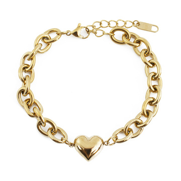 BRANSOLETKA złota damska STAL SZLACHETNA POZŁACANA