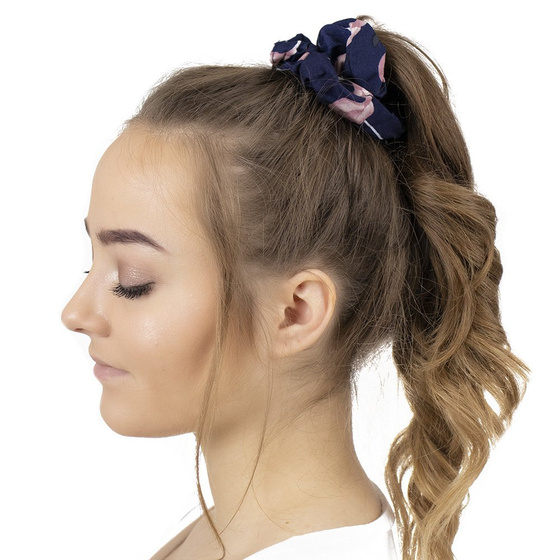 GUMKA DO WŁOSÓW scrunchie FROTKA granatowa FLAMING