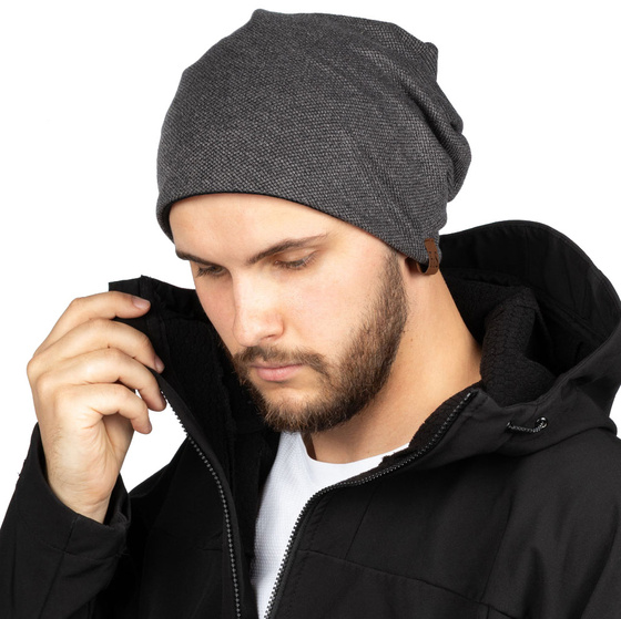 Czapka BEANIE smerfetka oversize MŁODZIEŻOWA ZIMOWA
