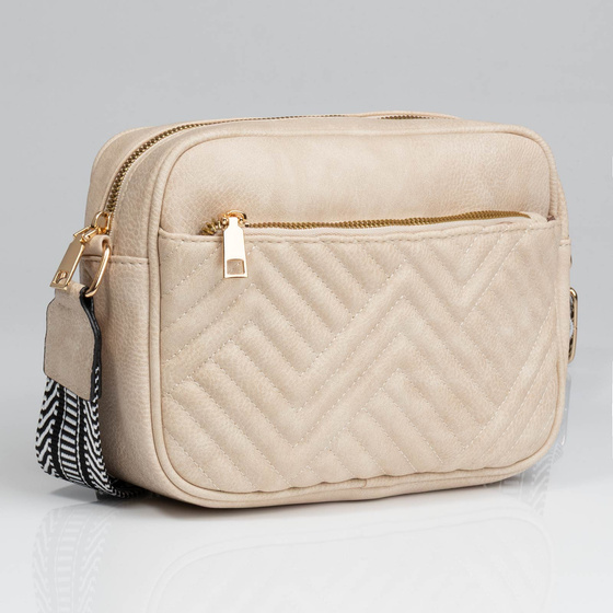 Alessio TOREBKA Damska PIKOWANA CROSSBODY na ramię PASEK QUILTED