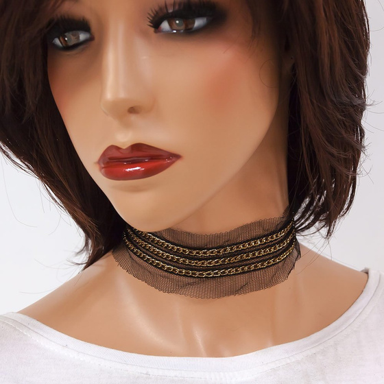 Choker z siateczką
