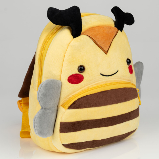 PLECAK SZKOLNY dla Dziewczynki Chłopca Przedszkolaka Bee PLUSZOWY