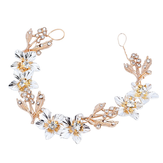 Ozdoba ŚLUBNA do włosów GAŁĄZKA damska cyrkonie kryształki
