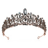 DIADEM Korona Tiara MISS GLOW Wieczorowy CZARNE cyrkonie KRYSZTAŁY