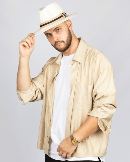 KAPELUSZ Alessio DAMSKI MĘSKI PLECIONY lato HAWANA letni PANAMA