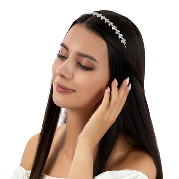 OPASKA DO WŁOSÓW damska cyrkonie ŚLUBNA kryształy ślub elegancka