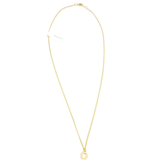 NASZYJNIK damski POZŁACANY 24k litera O mała