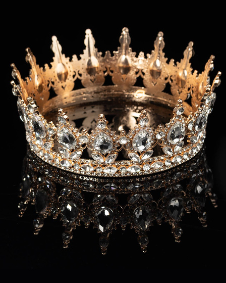 KORONA ŚLUB ozdoba do włosów diadem ŚLUBNY KRYSZTAŁY