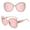 OKULARY przeciwsłoneczne DAMSKIE różowe OKRĄGŁE
