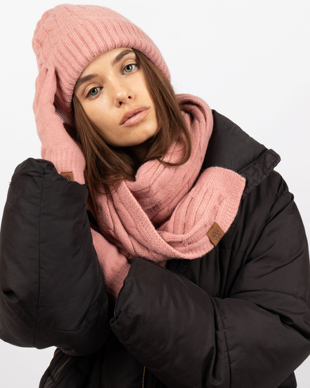 Alessio KOMPLET CZAPKA + SZALIK + RĘKAWICZKI DOTYKOWE ciepły POLAR ZIMOWY