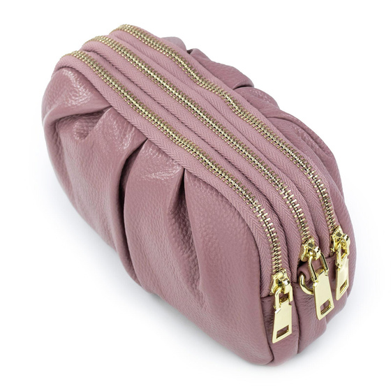 Alessio TOREBKA Damska na ramię CROSSBODY mała SKÓRA NATURALNA