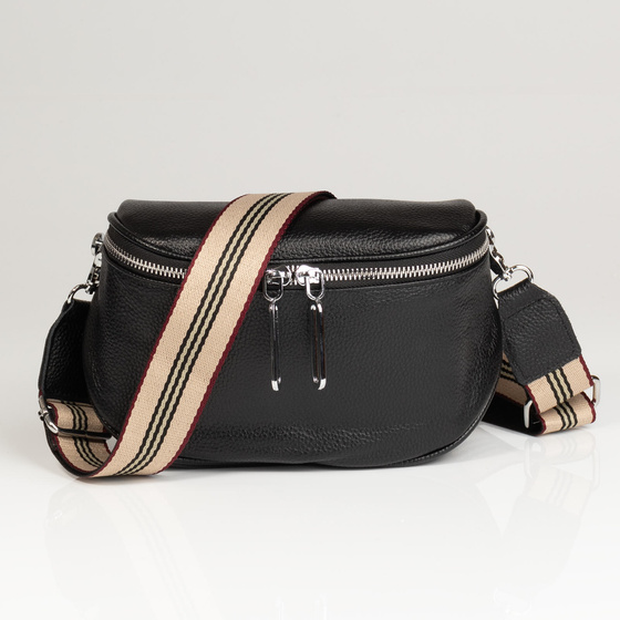 NERKA SASZETKA TOREBKA damska NA RAMIĘ lub na PAS CROSSBODY SKÓRA NATURALNA