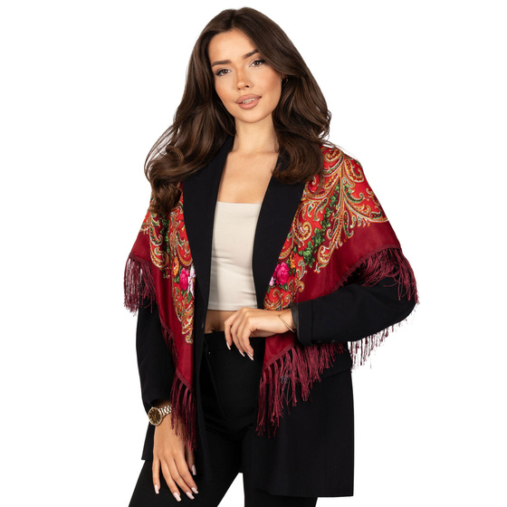 CHUSTA Ludowa Alessio GÓRALSKA Folk KWIATY DUŻA