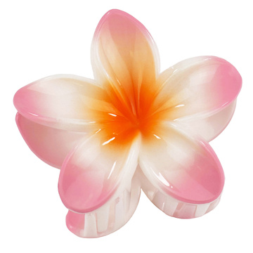 KLAMRA szczęka SPINKA do włosów  KWIAT żabka HAWAJSKA KWIAT PLUMERII