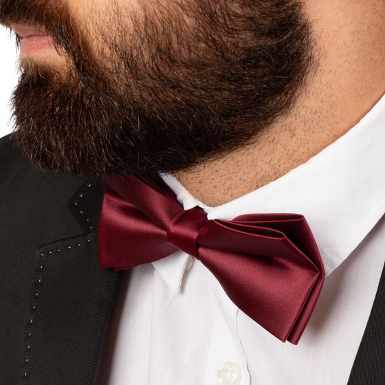 MUCHA MĘSKA MUSZKA GŁADKA ELEGANCKA regulacja do garnituru KLASYCZNA