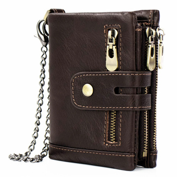 Alessio PORTFEL MĘSKI SKÓRA NATURALNA Block Kart RFID Pudełko PREZENTOWE