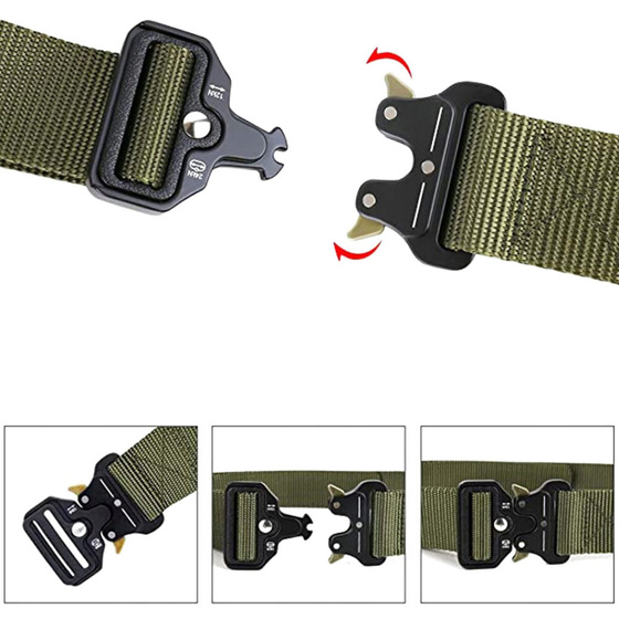 PASEK pas PARCIANY TAKTYCZNY QR mocny MĘSKI do SPODNI SURVIVAL