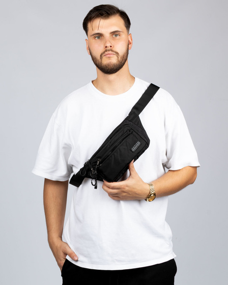 Torebka saszetka BIODRÓWKA NERKA męska POJEMNA SOLID PREMIUM