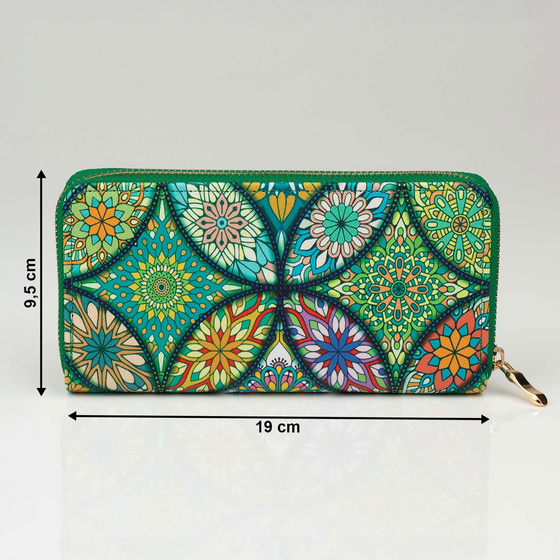 PORTFEL DAMSKI Alessio PORTMONETKA Miękki Styl Ludowy FOLK