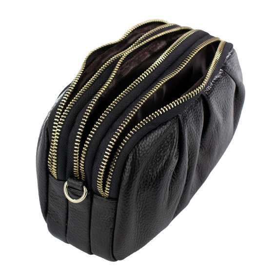 Alessio TOREBKA Damska na ramię CROSSBODY mała SKÓRA NATURALNA