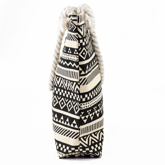 TORBA damska duża PLAŻOWA koszyk shopper LATO na ramię pojemna AZTEK