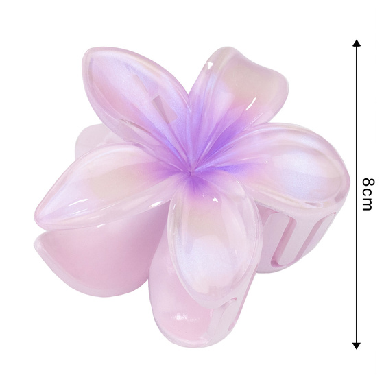 KLAMRA KWIAT szczęka duża SPINKA do włosów kwiatek Kwiat Plumerii HAWAJSKA
