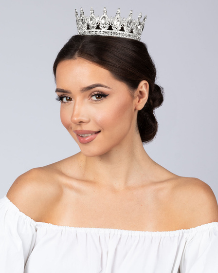 KORONA ŚLUB ozdoba do włosów diadem ŚLUBNY KRYSZTAŁY