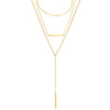 NASZYJNIK łańcuszki STAL SZLACHETNA POZŁACANA