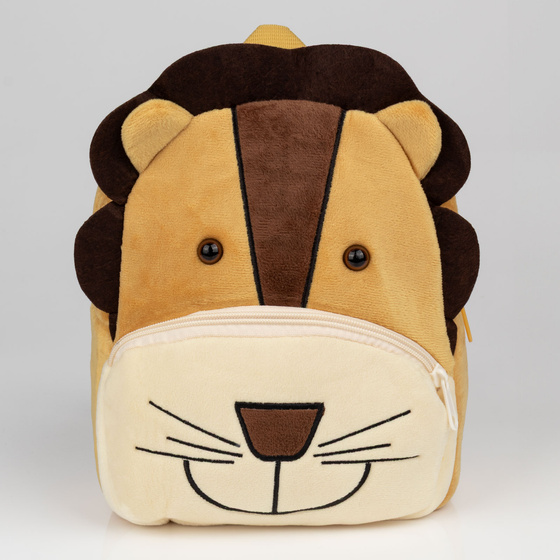 PLECAK SZKOLNY dla Dziewczynki Chłopca Przedszkolaka Lion Lew PLUSZOWY