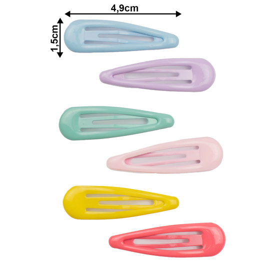 ZESTAW SPINEK DO WŁOSÓW dla dziewczynki 6 sztuk SPINKI dla dziecka