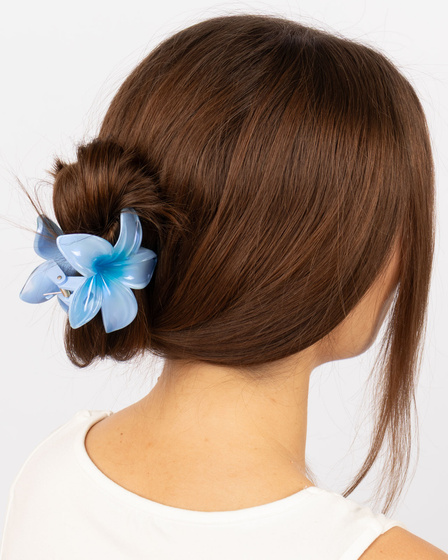 KLAMRA KWIAT szczęka duża SPINKA do włosów kwiatek Kwiat Plumerii HAWAJSKA