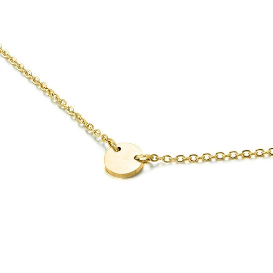 Naszyjnik celebrytka STAL SZLACHETNA POZŁACANA