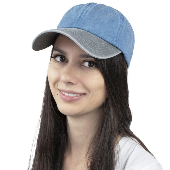 Czapka z daszkiem KASZKIETÓWKA BEJSBOLÓWKA jeans