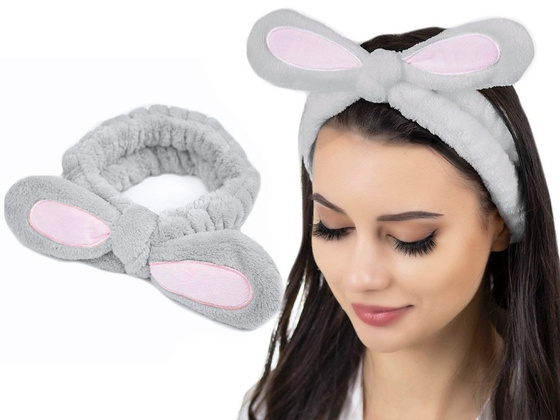 OPASKA do włosów KOSMETYCZNA do makijażu SZARA