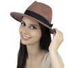 Kapelusz KLASYCZNY panama kokardka FILCOWY damski