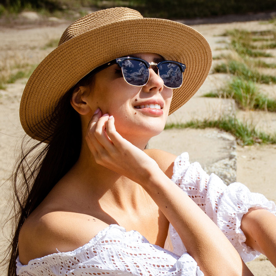 KAPELUSZ fedora letni SŁOMIANY DAMSKI MĘSKI panama SŁOMKOWY pleciony