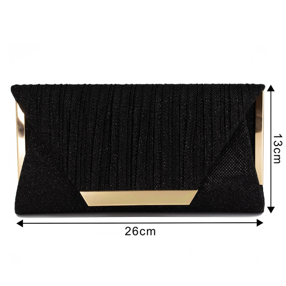 Torebka KOPERTÓWKA wizytowa ŁAŃCUSZEK wieczorowa elegancka damska