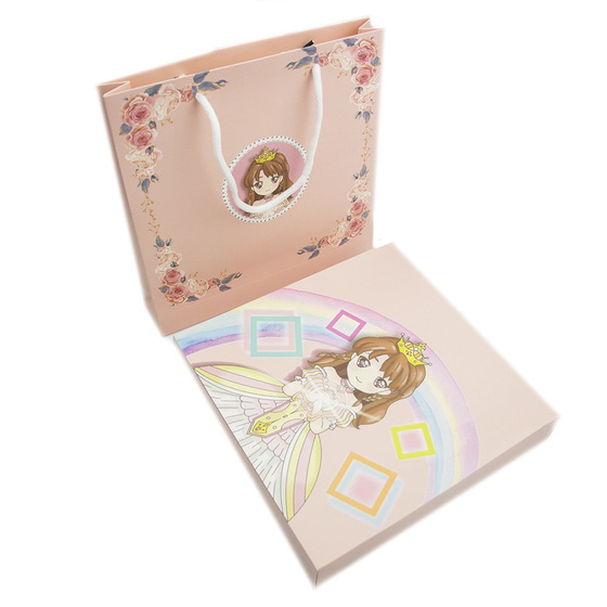 ZESTAW DLA DZIEWCZYNKI niebieski SPINKI naszyjnik