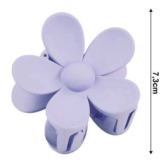 SPINKA DO WŁOSÓW duża klamra matowa klamerka żabka szczęka KWIAT