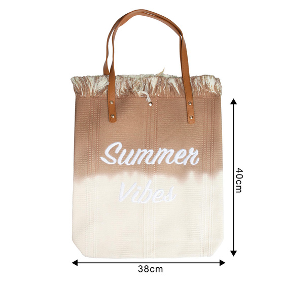 TOREBKA DAMSKA na ramię TORBA duża BOHO shopper pojemna PLAŻOWA