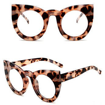 OKULARY ZERÓWKI damskie kocie. CĘTKI