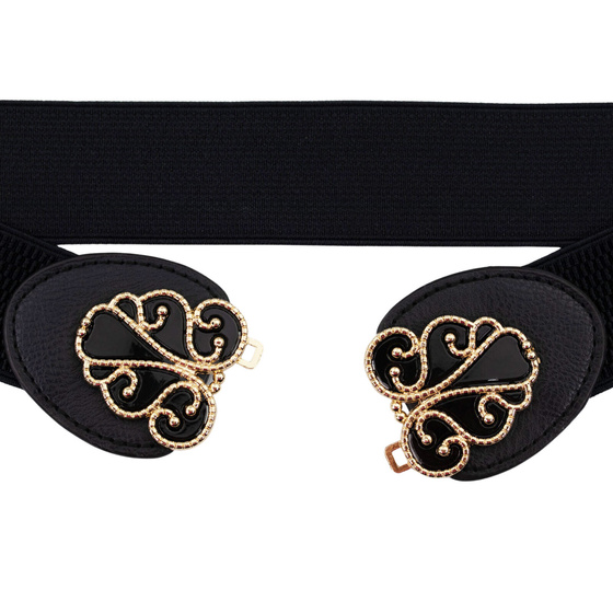 Pasek DAMSKI elastyczny PAS gumowy SZEROKI klamra