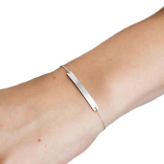 Bransoletka CELEBRYTKA blaszka STAL SZLACHETNA