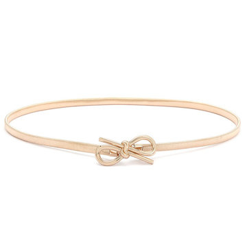 PASEK elastyczny metalowy DAMSKI sprężynka KOKARDKA wąski