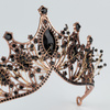 DIADEM Korona Tiara MISS GLOW Wieczorowy CZARNE cyrkonie KRYSZTAŁY 