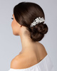 OZDOBA do włosów ŚLUBNA kwiatki cyrkonie GRZEBYK
