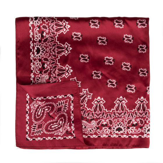 BANDAMKA BANDANA Alessio CHUSTKA CHUSTA bordowa DUŻA 67cmx67cm
