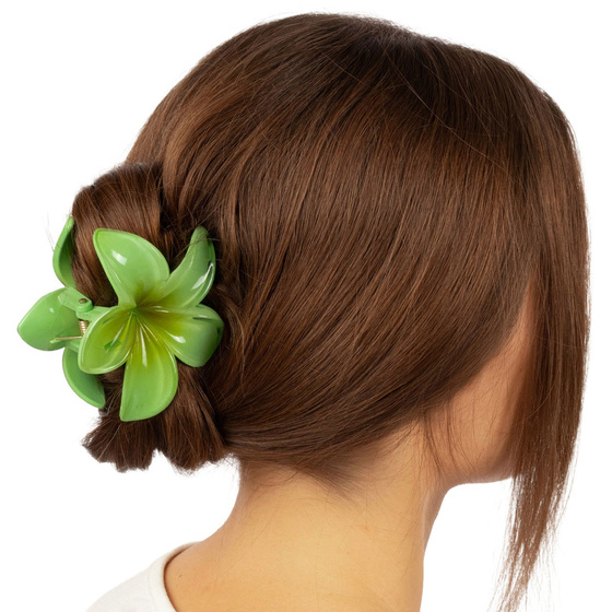 KLAMRA KWIAT szczęka duża SPINKA do włosów kwiatek HAWAJSKA KWIAT PLUMERII