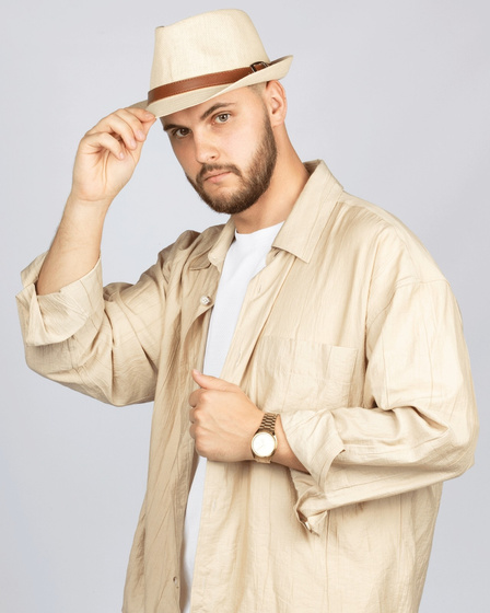 KAPELUSZ Alessio MĘSKI damski PLECIONY lato HAWANA letni PANAMA