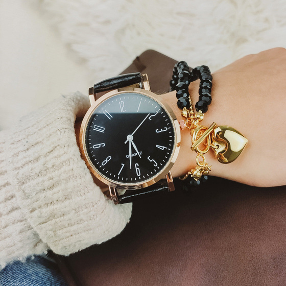 Bransoletka serduszko STAL SZLACHETNA POZŁACANA